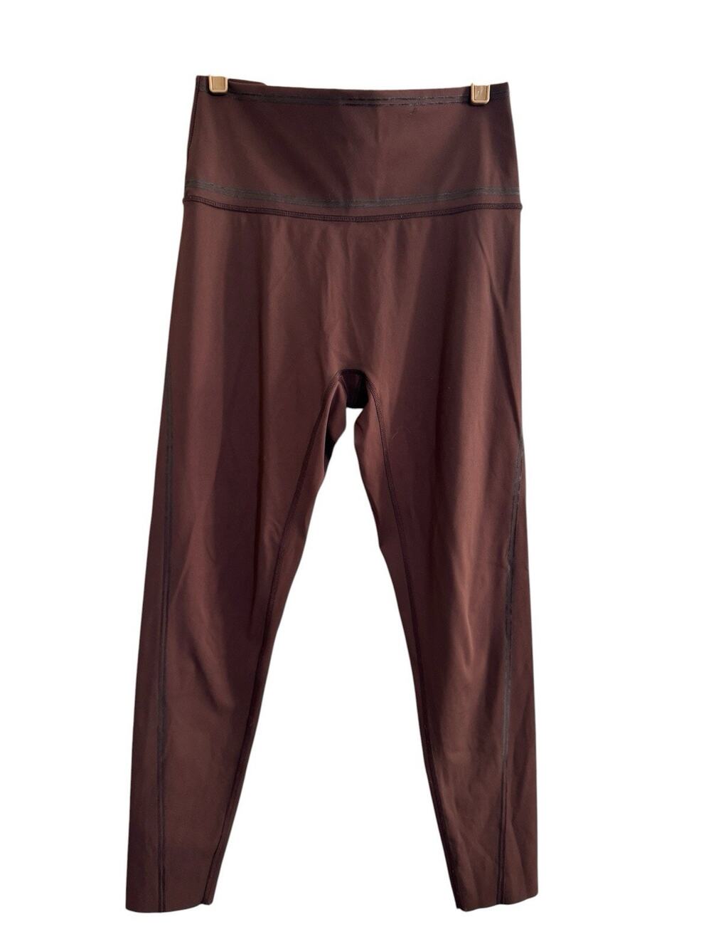 Offline by Aerie Goals High Rise 7/8 Leggings Brown Size Large Raw Hem #7155